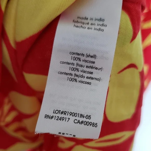 Mens Onia Vacation Shirt Flame Button Down NWT - Picture 6 of 6